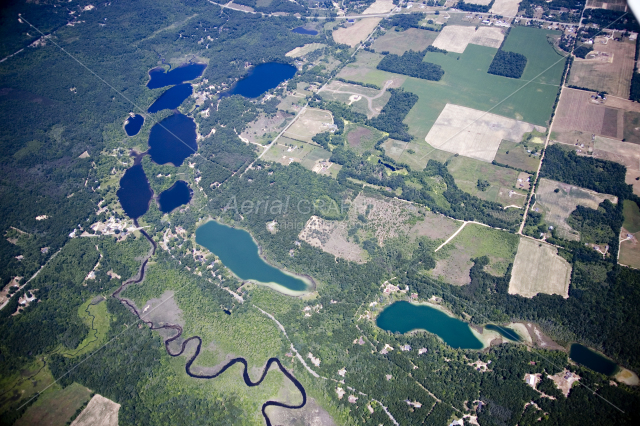 Morgan & Chain Lakes in Kent County, Michigan